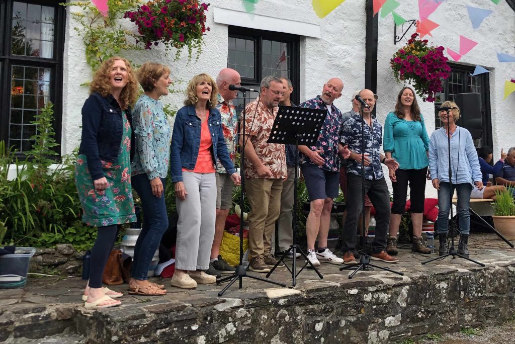 GC3 and friends at Church House, Holne